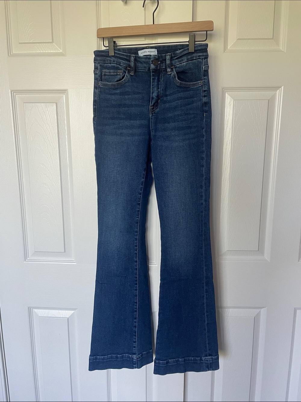 Flying Monkey Women's Dark Blue Flare Jeans